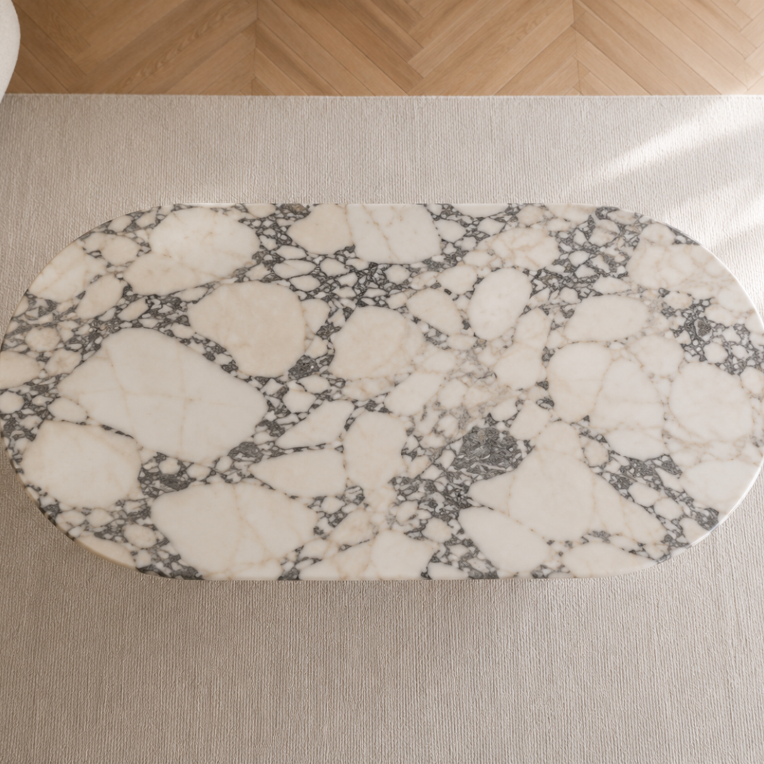 Numa Calacatta Amarante Marble Coffeetable