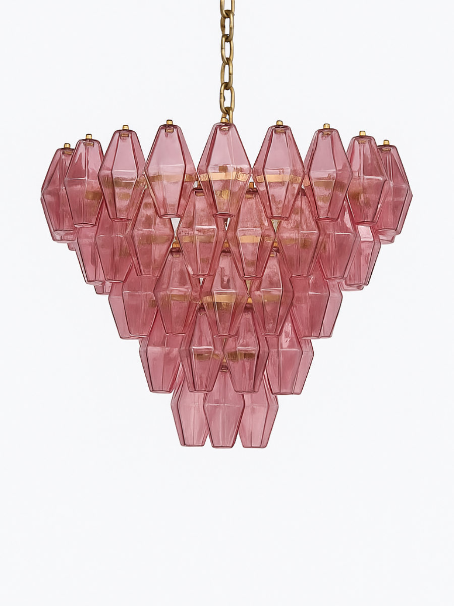 Pink Fiorella Chandelier