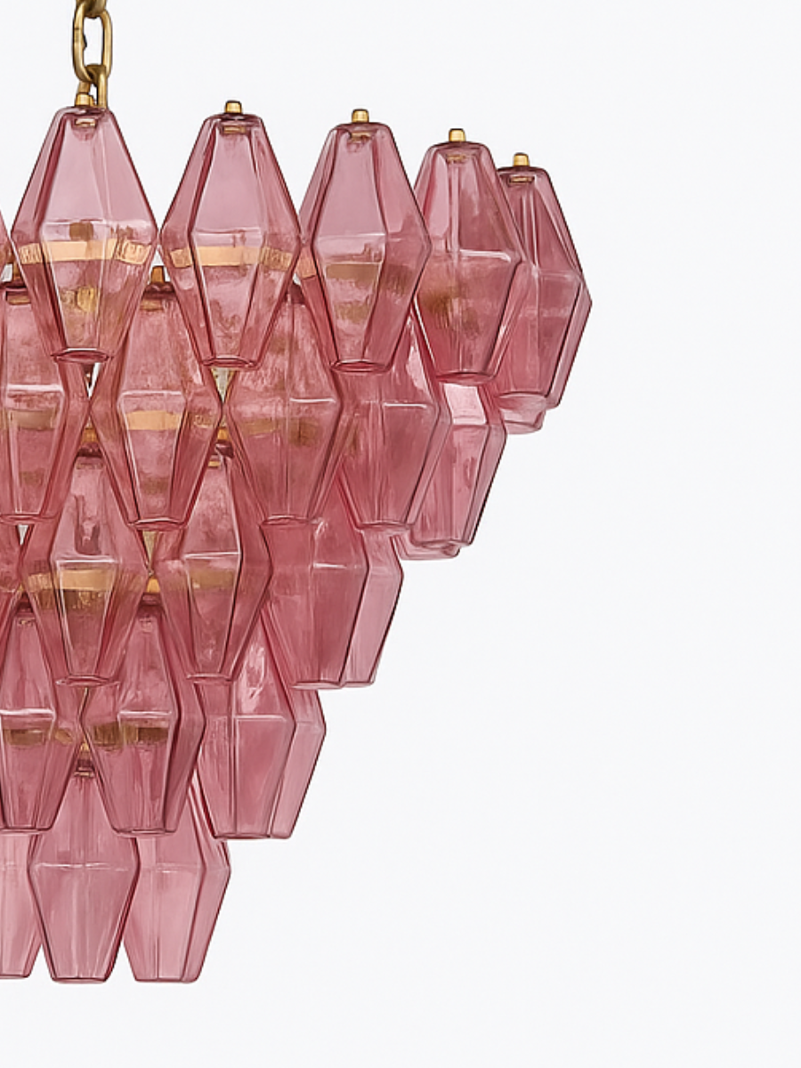 Pink Fiorella Chandelier