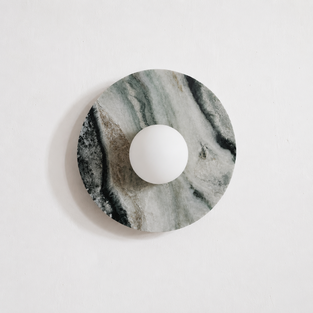 Halo Green Onyx Wall Sconces