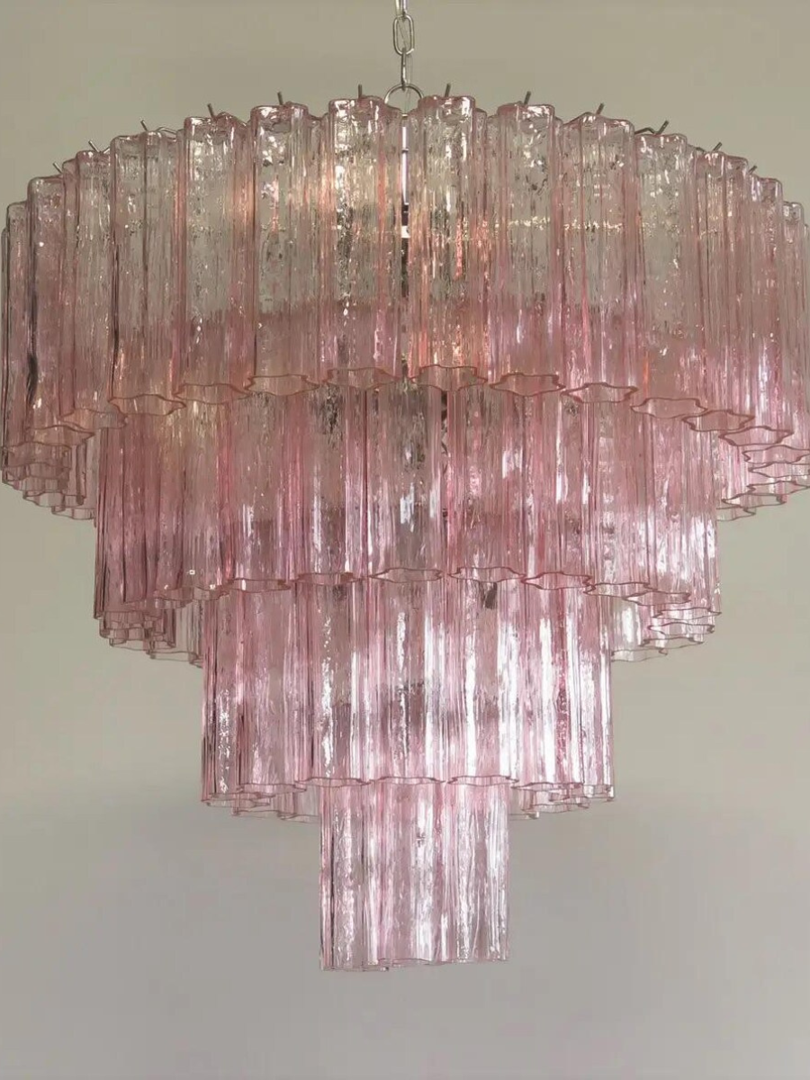 Pink Luce 4-layer Chandelier