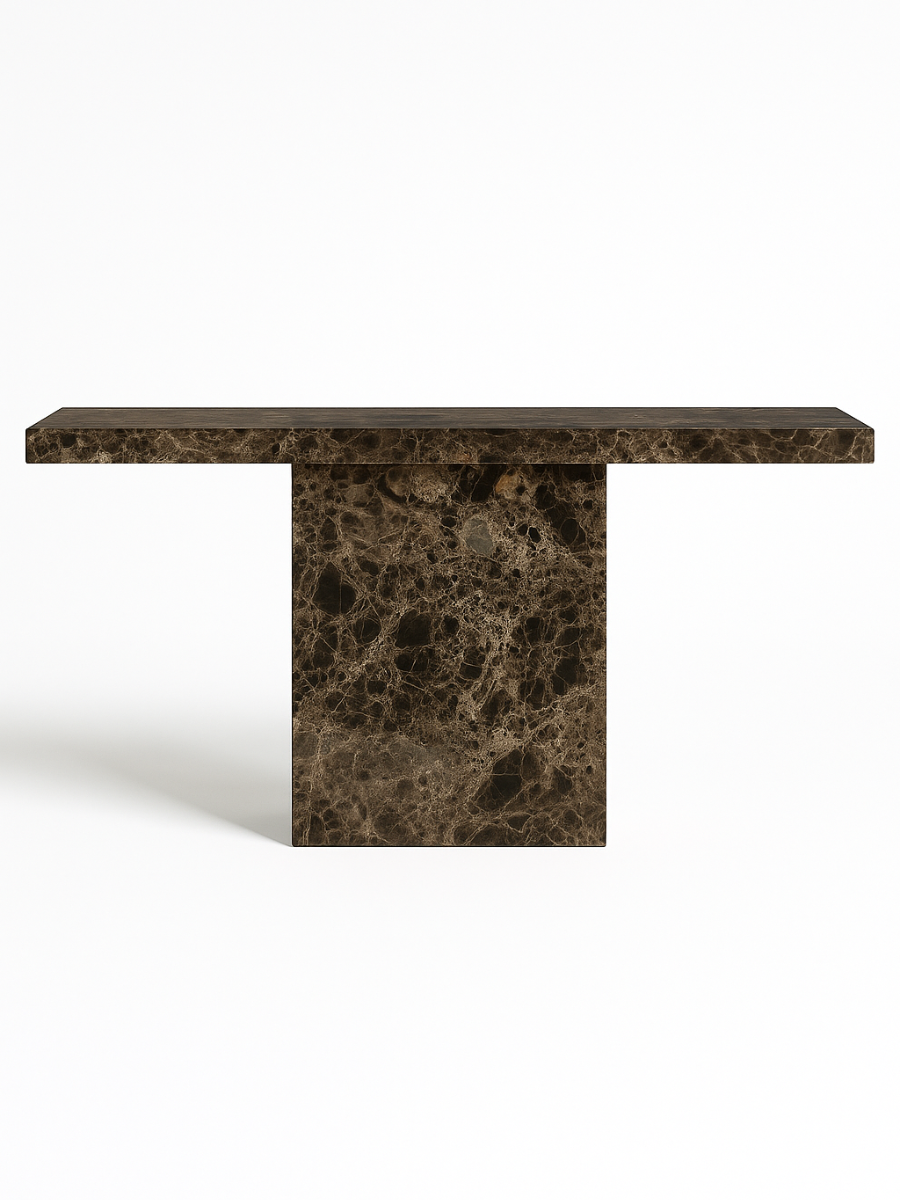 Dark Emparador Flusso Marble Console