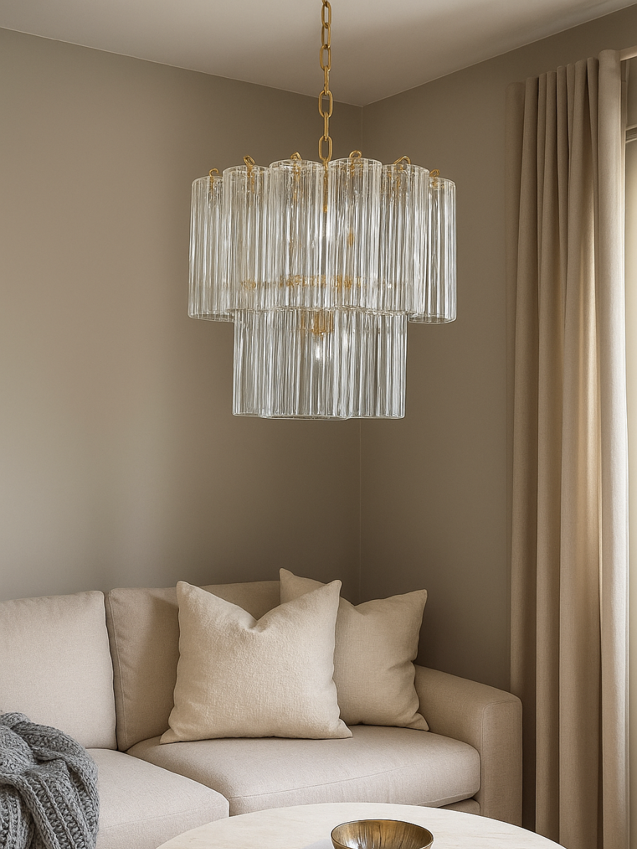 Clear Luce 2-layer Chandelier