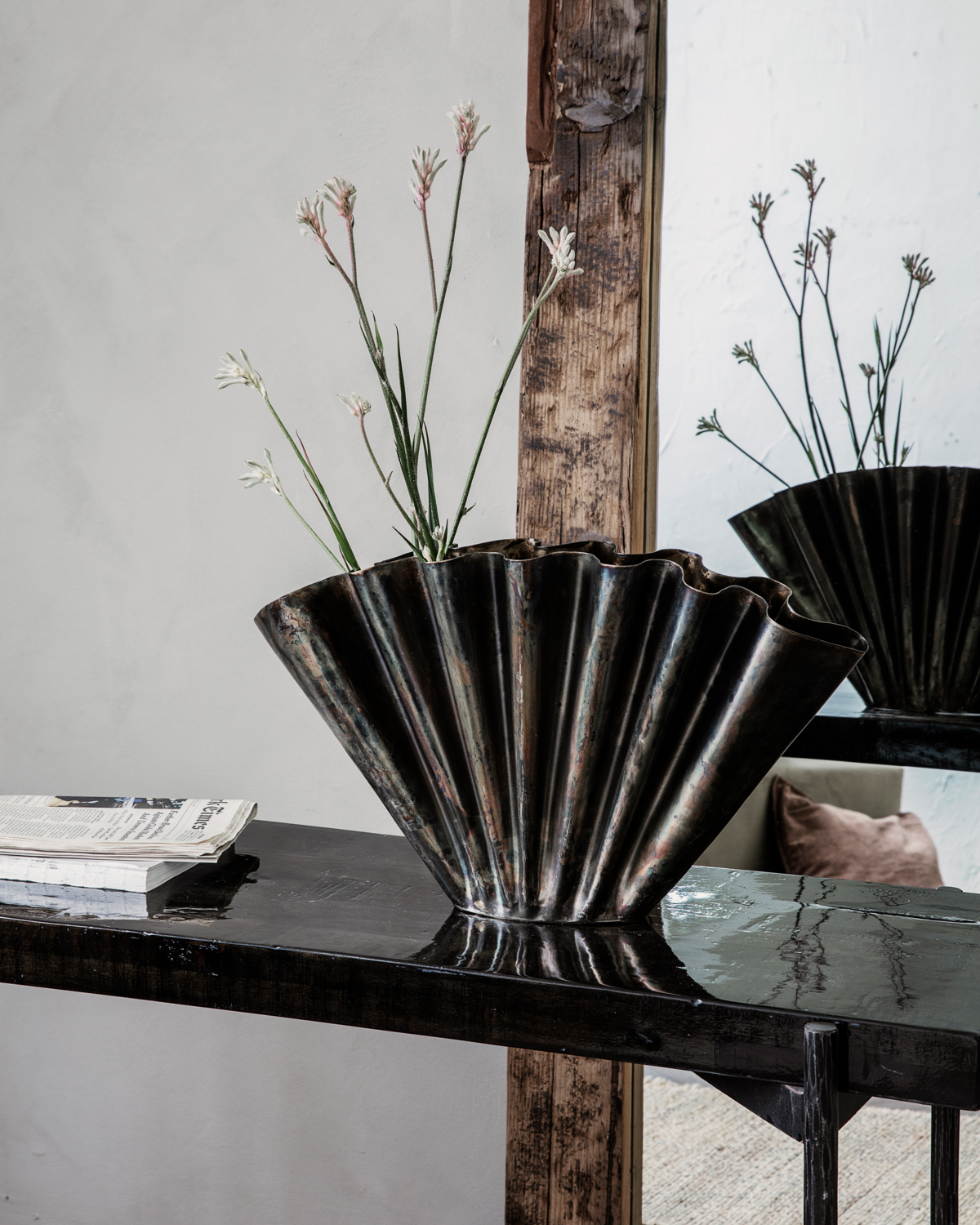 Vase HDFlood Antikk brun