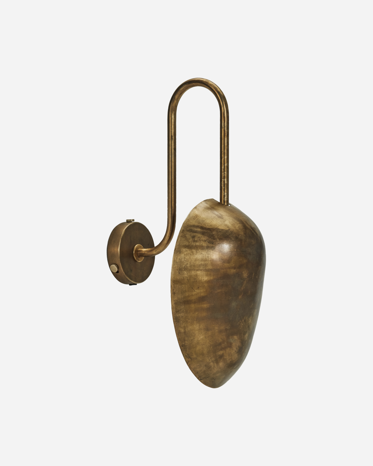 Vegglampe HDSwan Antikk Messing