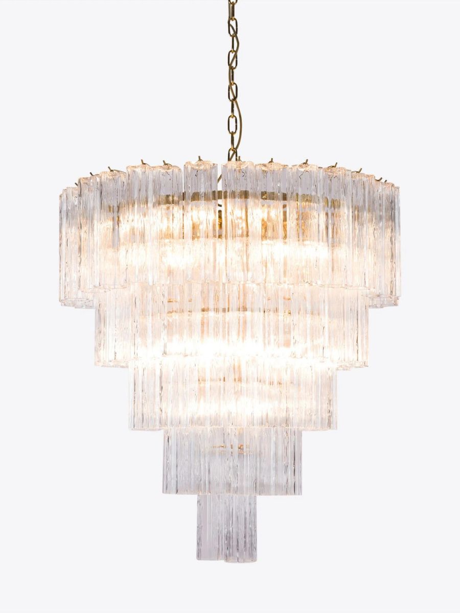 Clear Palermo 5-layer Chandelier