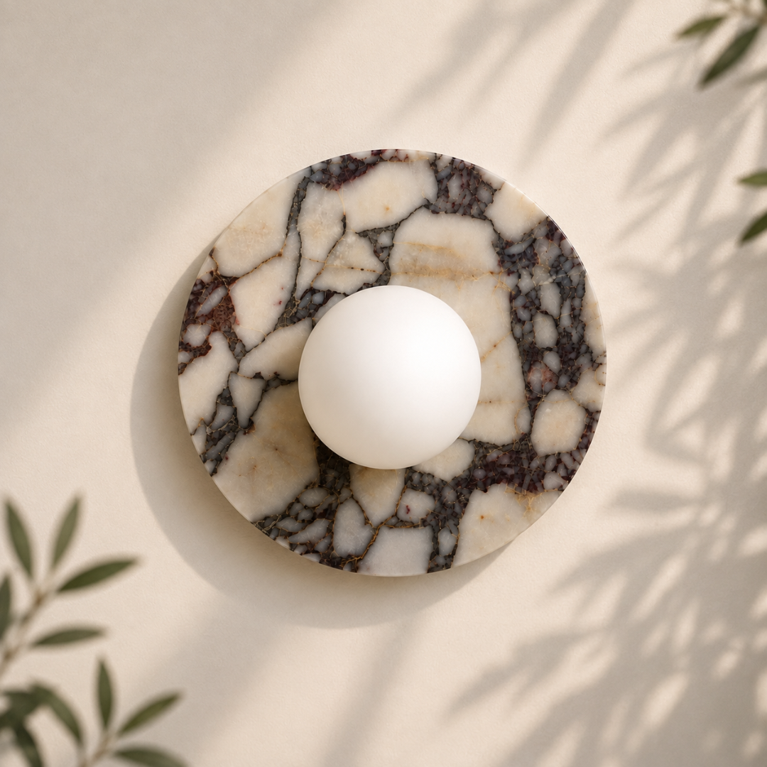 Halo Marble Wall Sconces