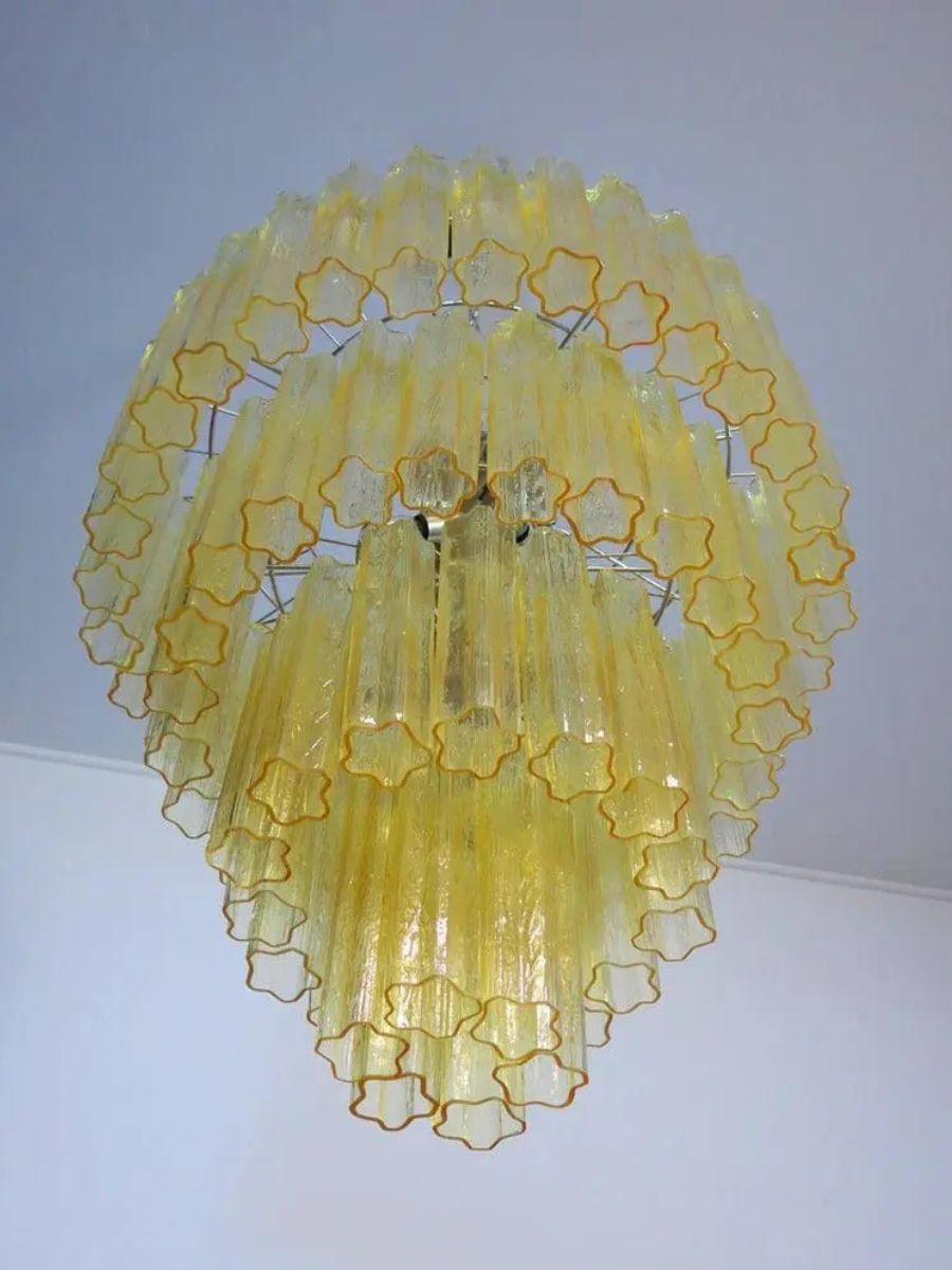 Yellow Luce 4-layer Chandelier