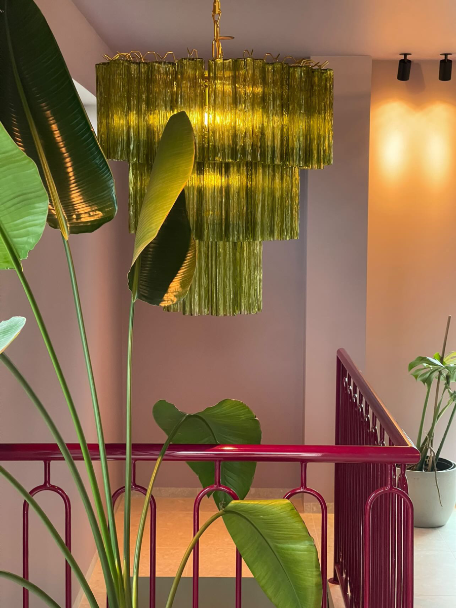 Green Luce 3-layer Chandelier