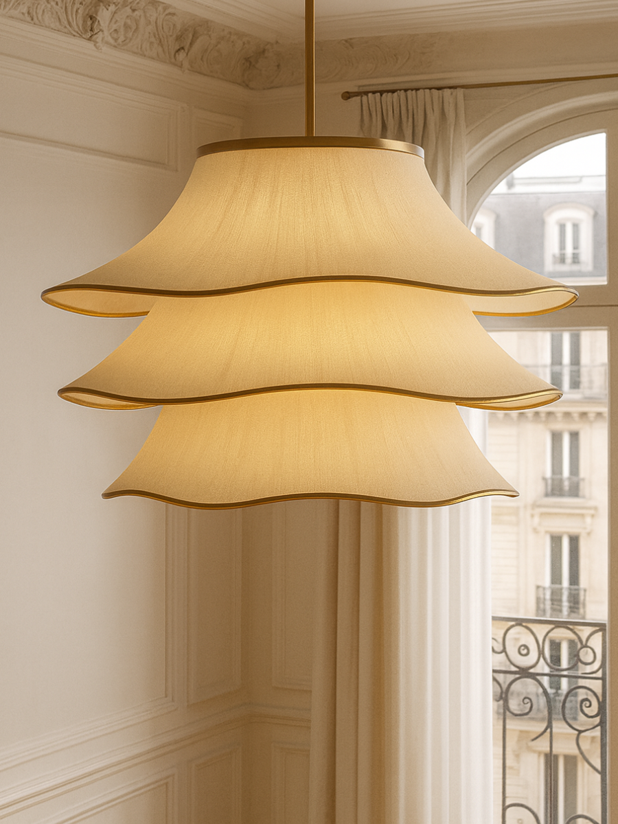 Lumière Linen Chandelier