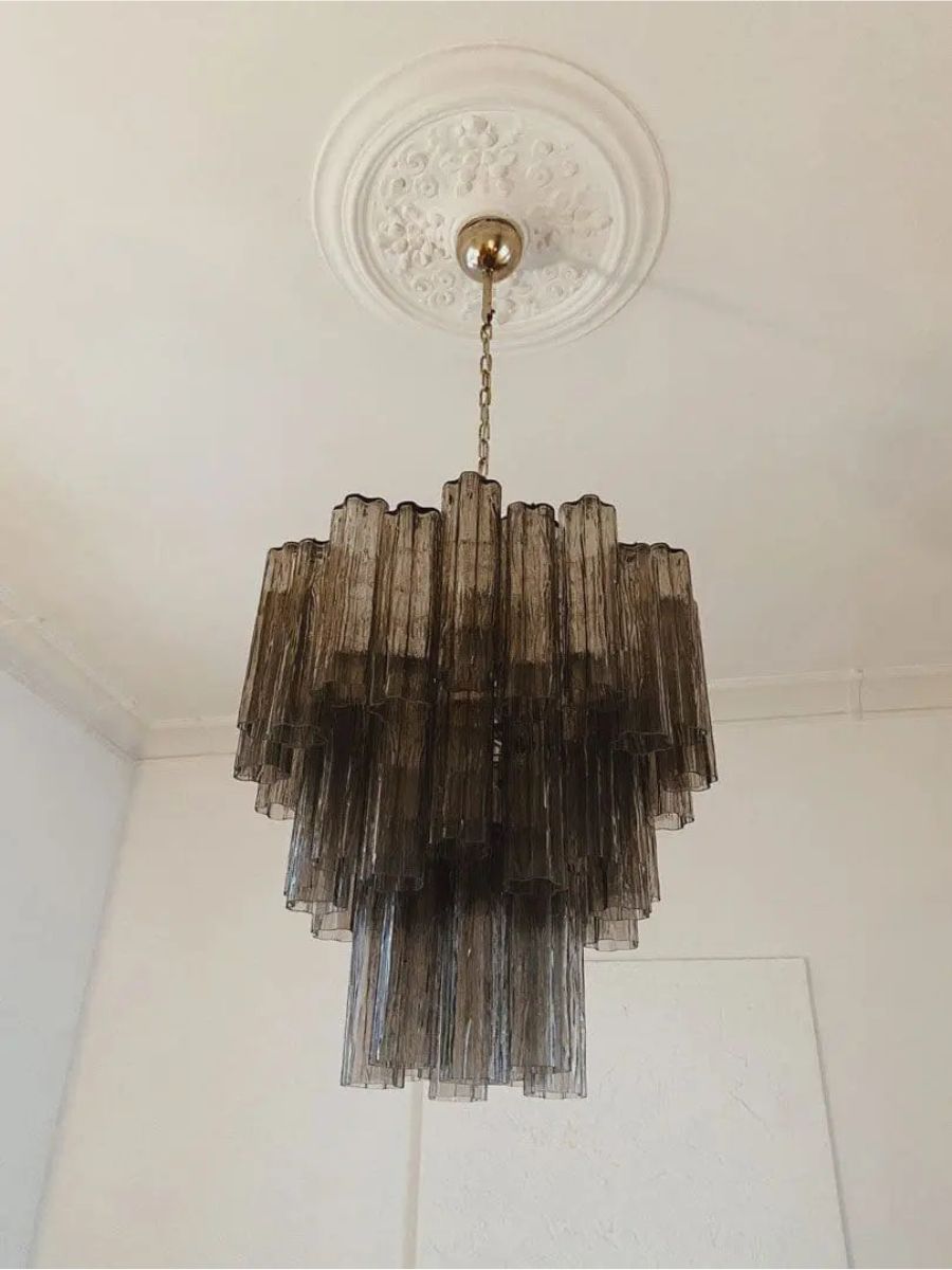 Smoke Luce 3-layer Chandelier