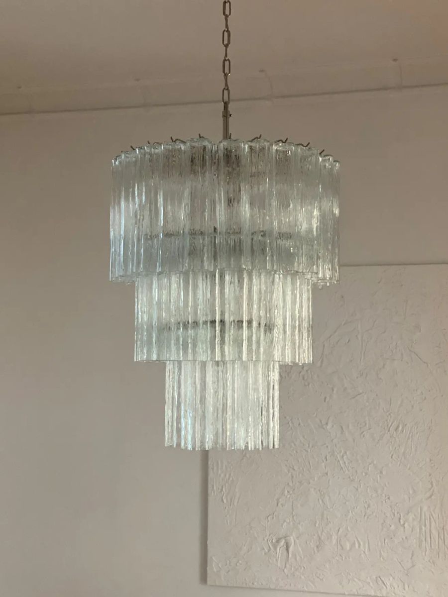 Clear Luce 3-layer Chandelier
