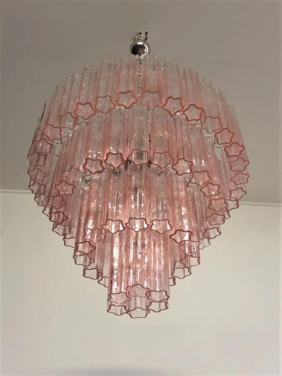 Pink Luce 4-layer Chandelier
