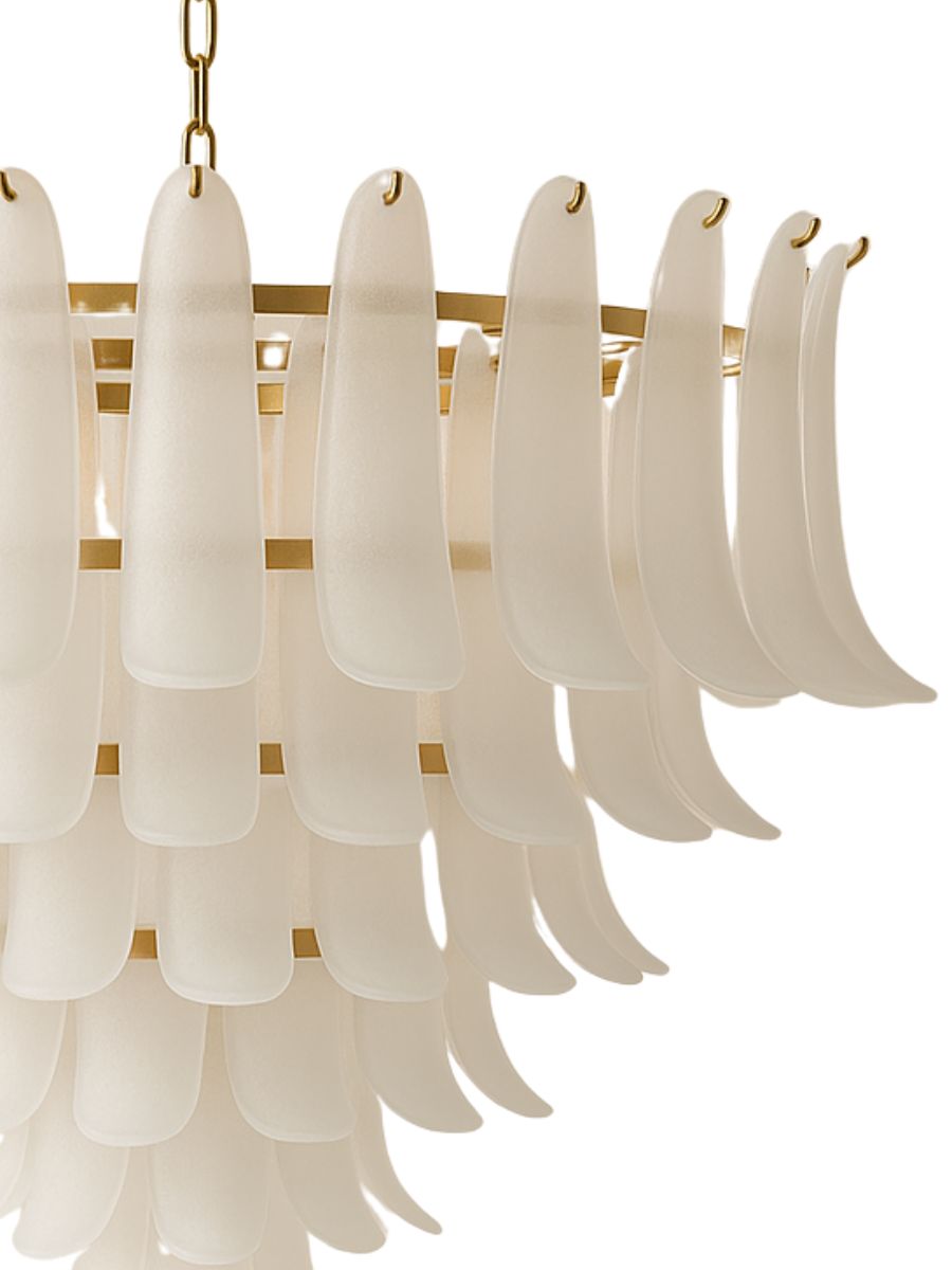 White Verde Aura Chandelier