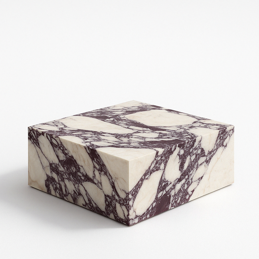 Quadro Plinth Marble Coffee Table