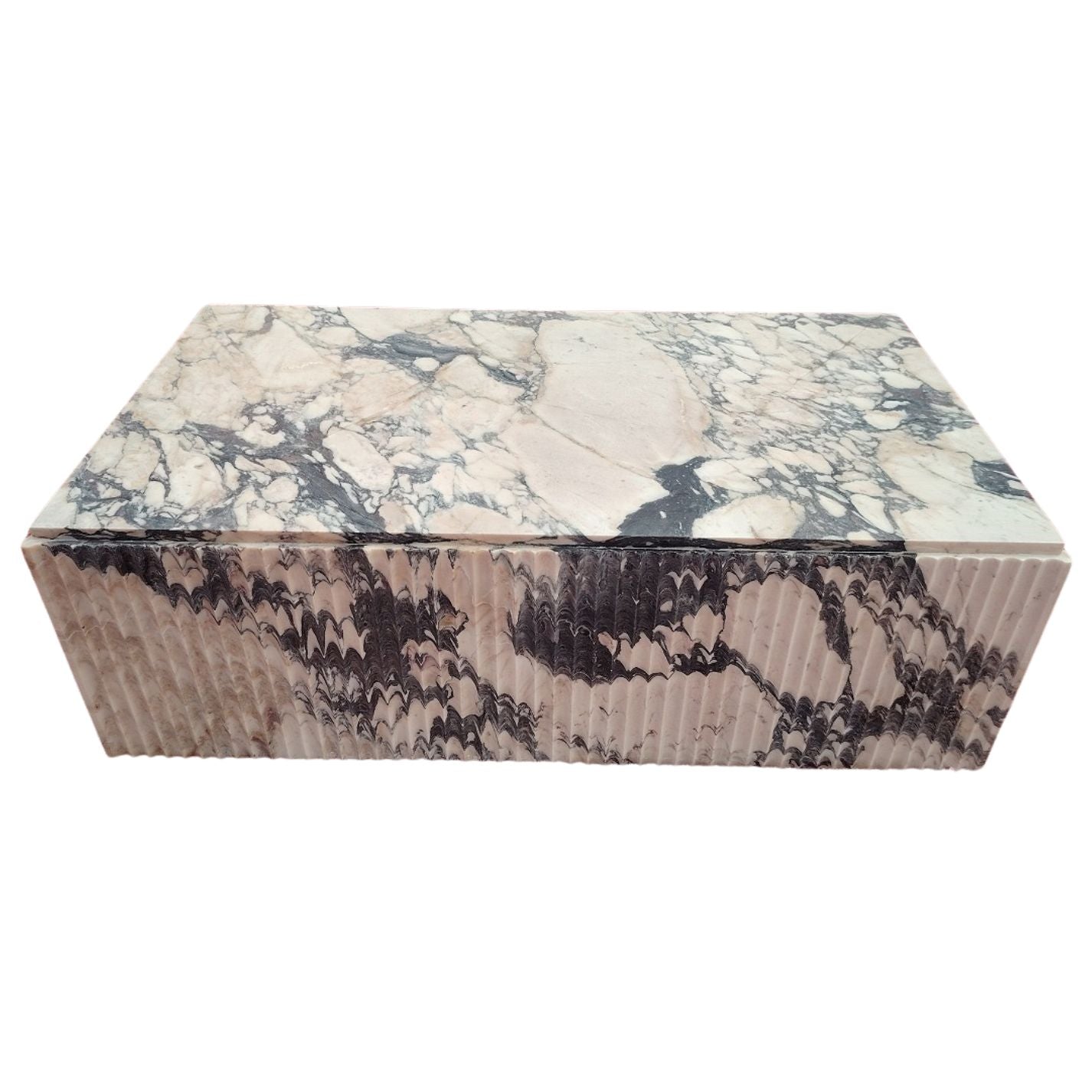 Flute Marble Coffee Table