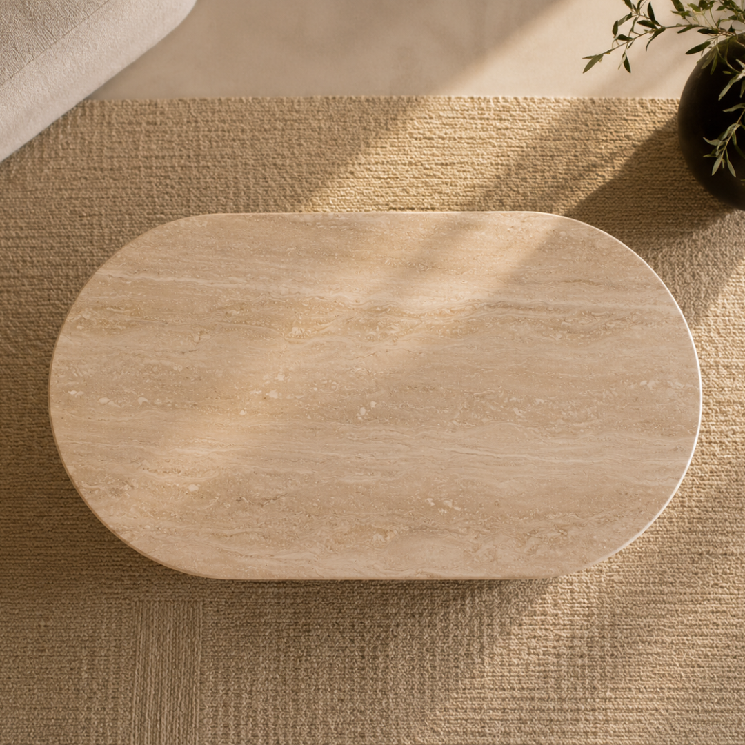 Numa Travertine Marble Coffeetable