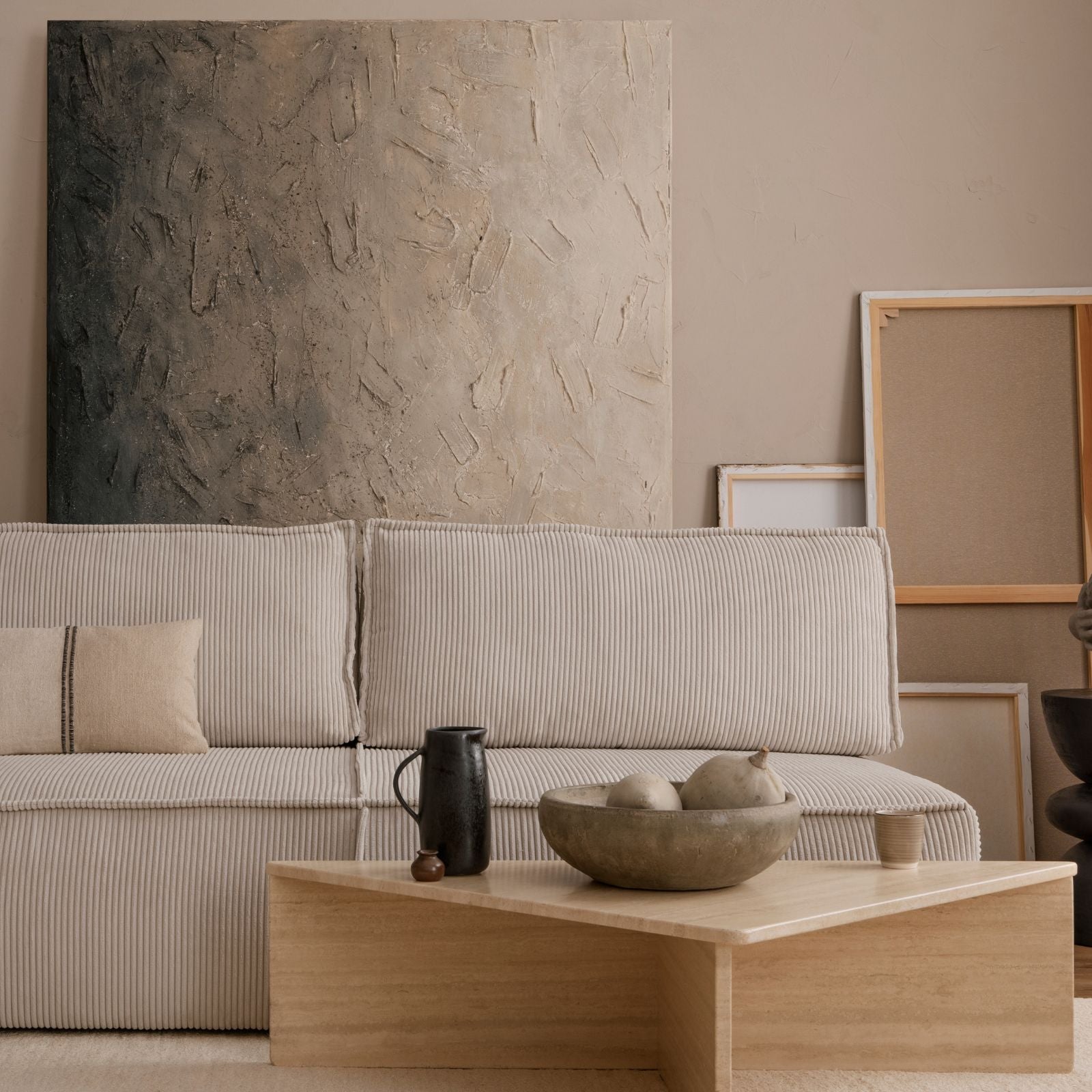 Andria Travertine Coffee Table