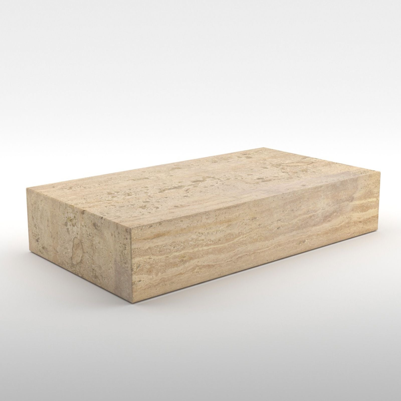Travertine Plinth Coffee Table