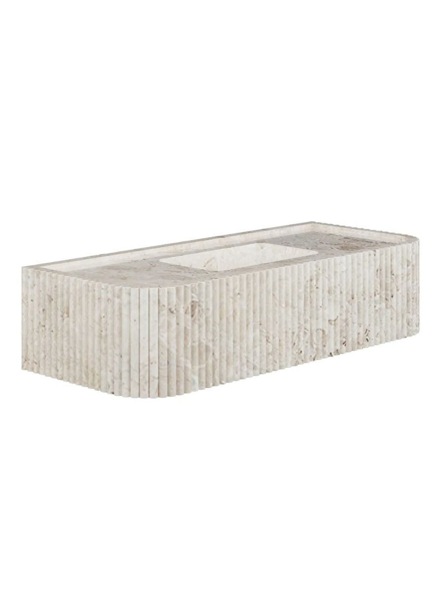 Olivia Flute Marble Zink
