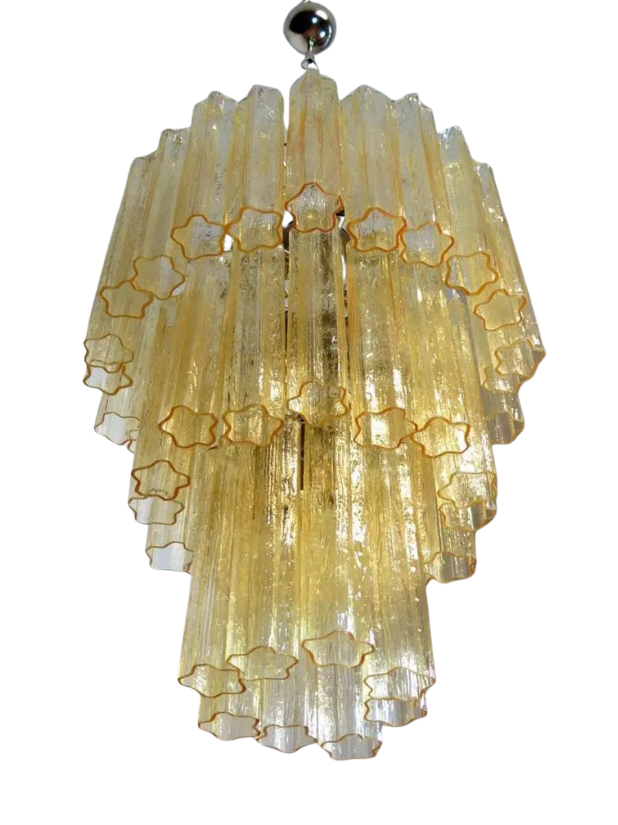 Yellow Luce 3-layer Chandelier
