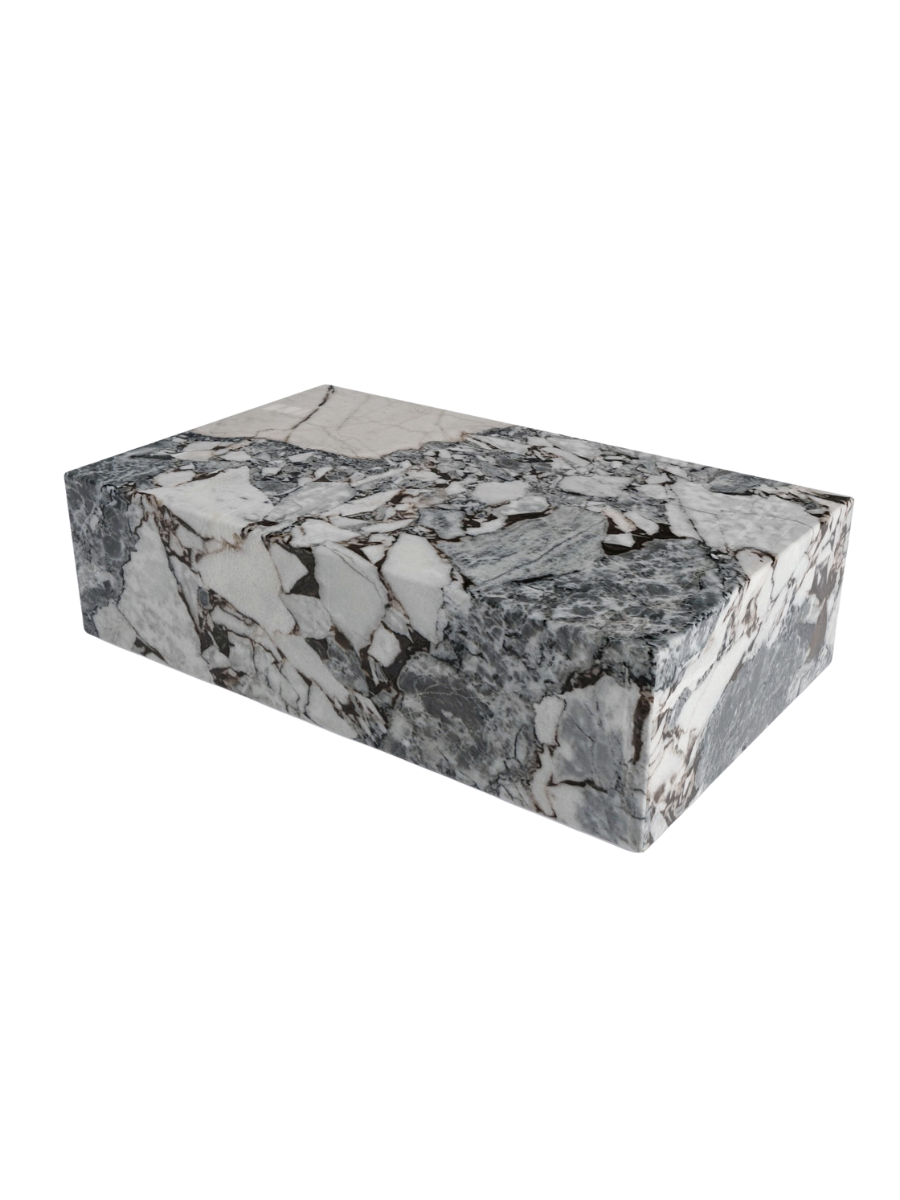 Calacatta Blue Plinth Marble Coffeetable