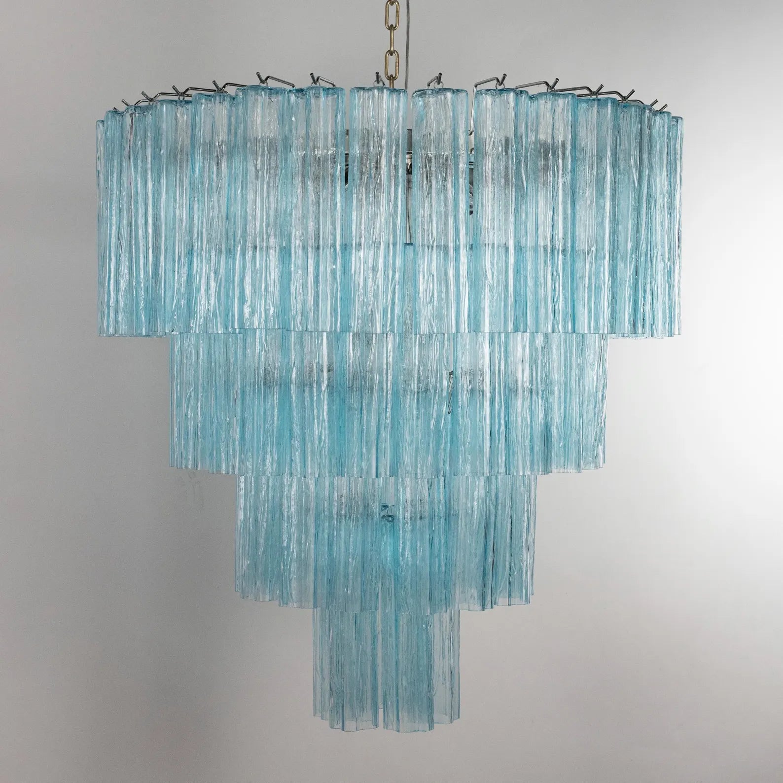 Murano Aquamarine Tronchi Chandelier Ø85