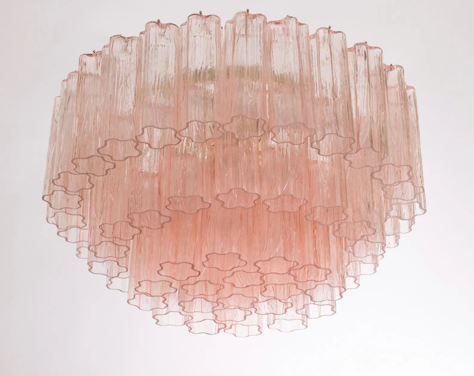 Murano Cipria Tronchi Flush Chandelier Ø70