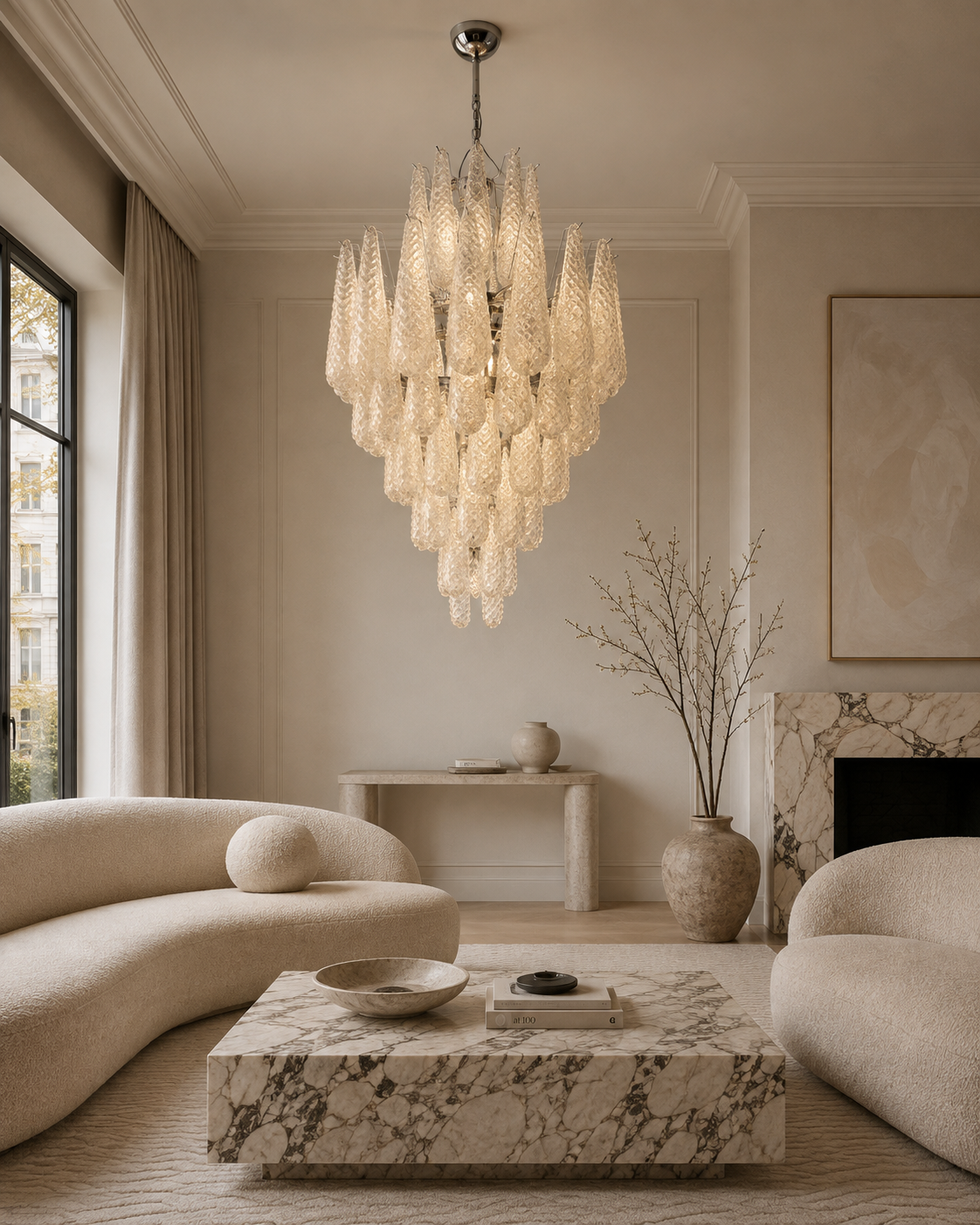 Drop 85 Champagne Chandelier