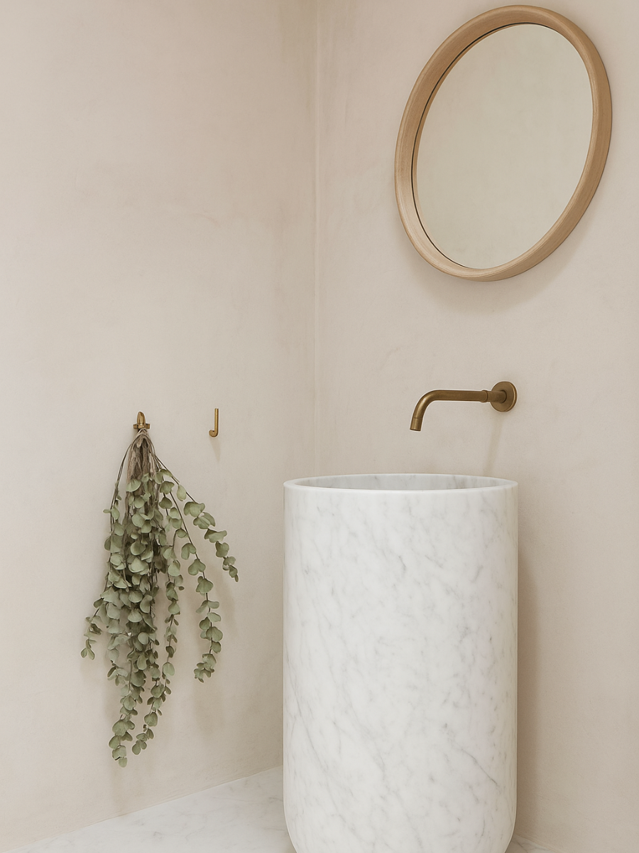 Cylindro Marble Sink