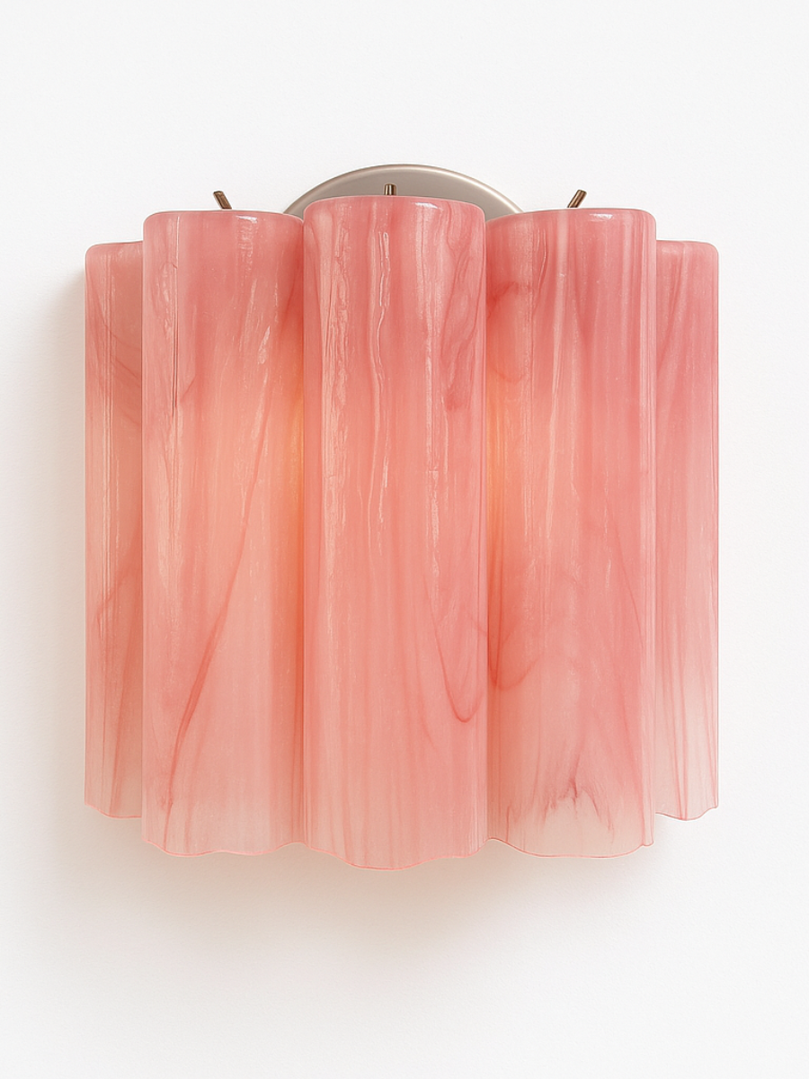 Pink Alabaster Luce Wall Light