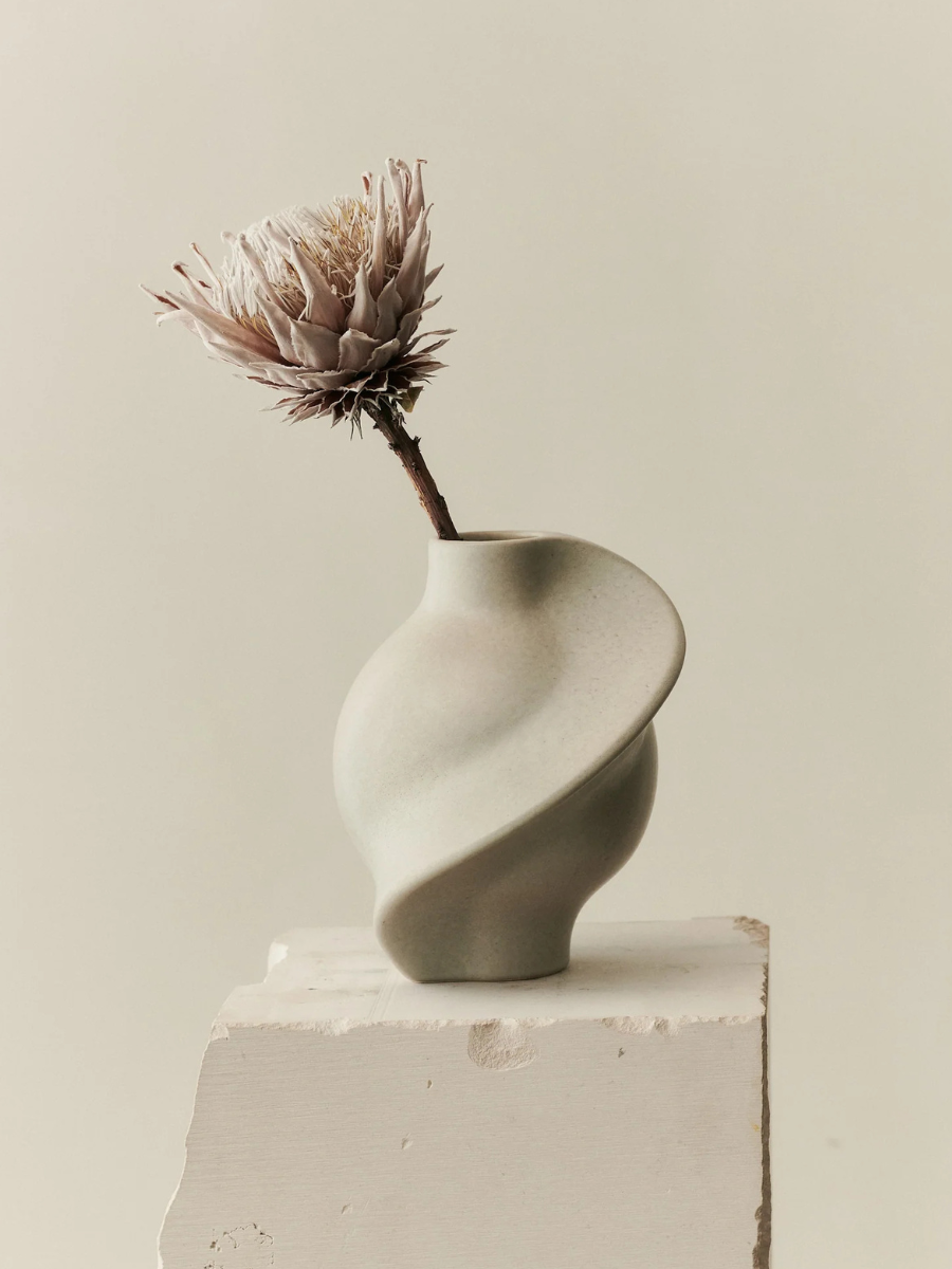 Ceramic Pirout Vase 01 22cm Vintage Glaze