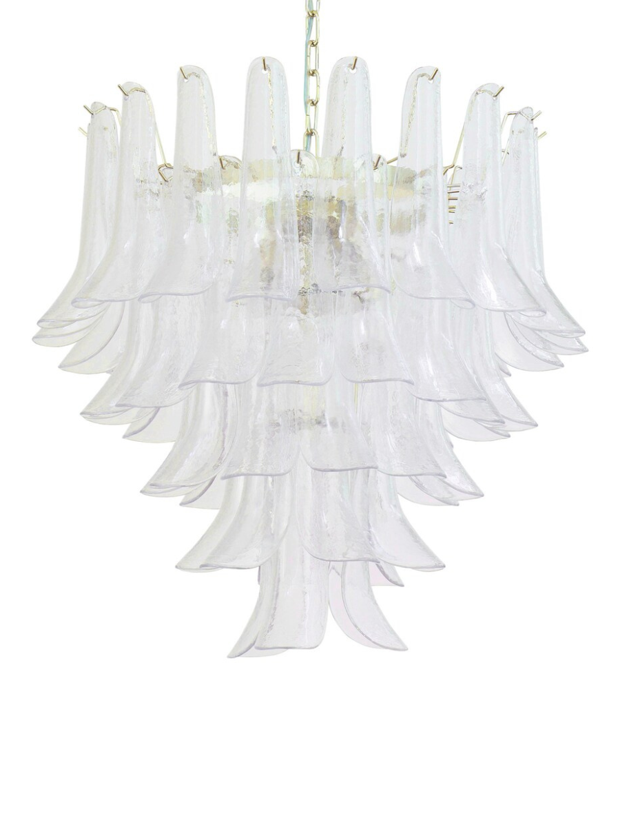Murano Clear Petali Chandelier Ø75