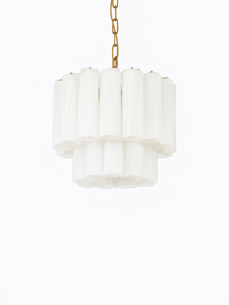 White Luce 2-layer Chandelier