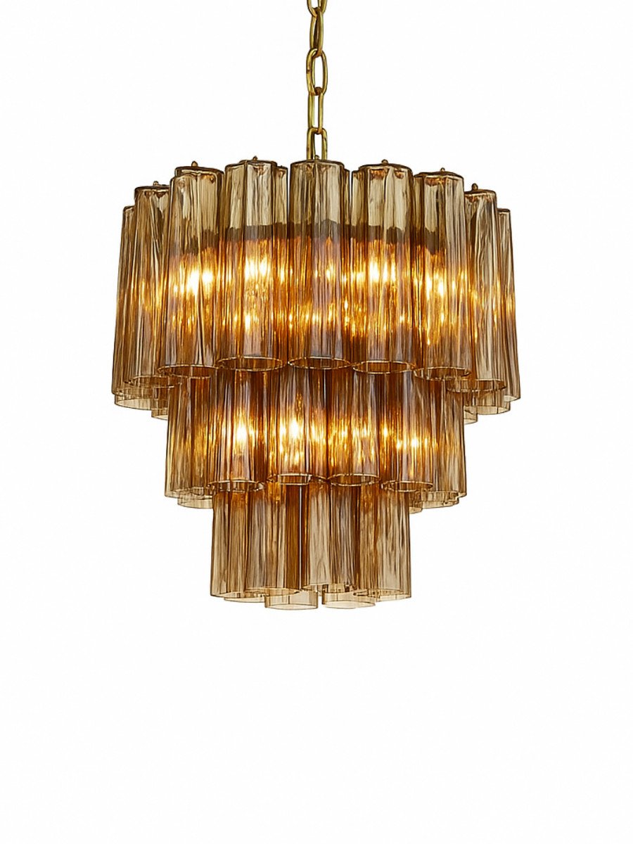 Brown Luce 3-layer Chandelier