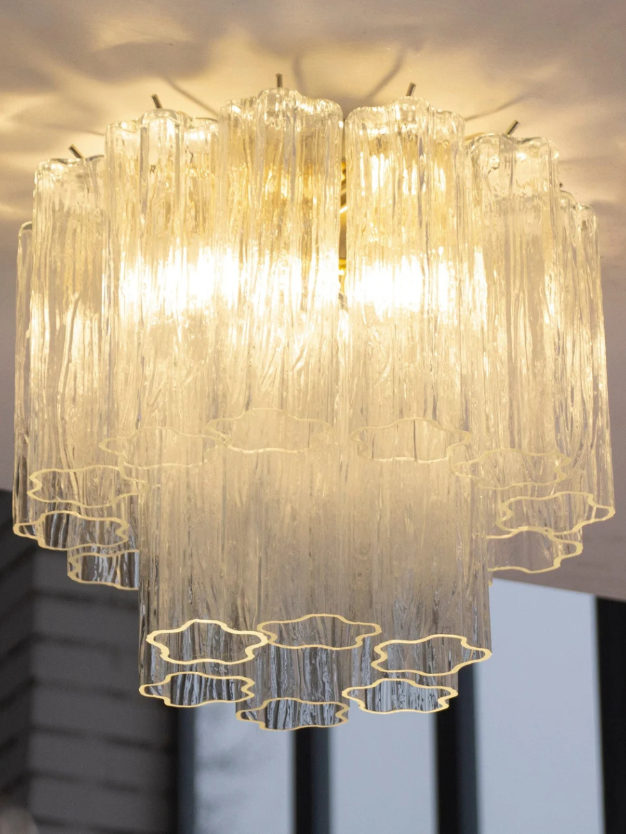 Murano Clear Tronchi Taklampe