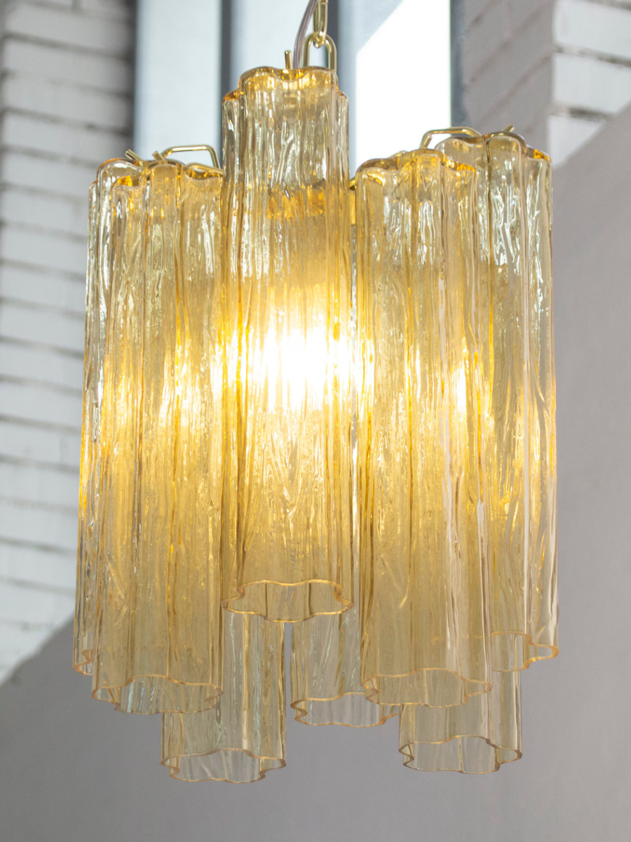 Murano Pagliesco Tronchi Chandelier Ø28 - 8 Tubes