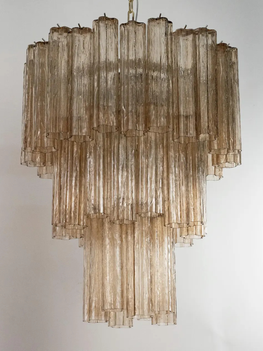 Murano Smoky Tronchi Chandelier Ø65 - 48 Tubes
