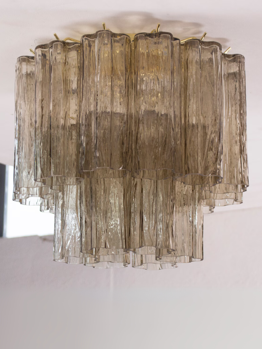 Murano Fume Tronchi Taklampe