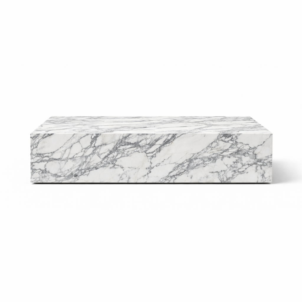 Arabescato Plinth Marble Coffeetable