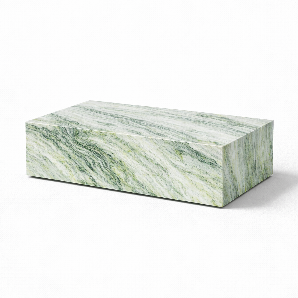 Jade Green Plinth Marble Coffeetable