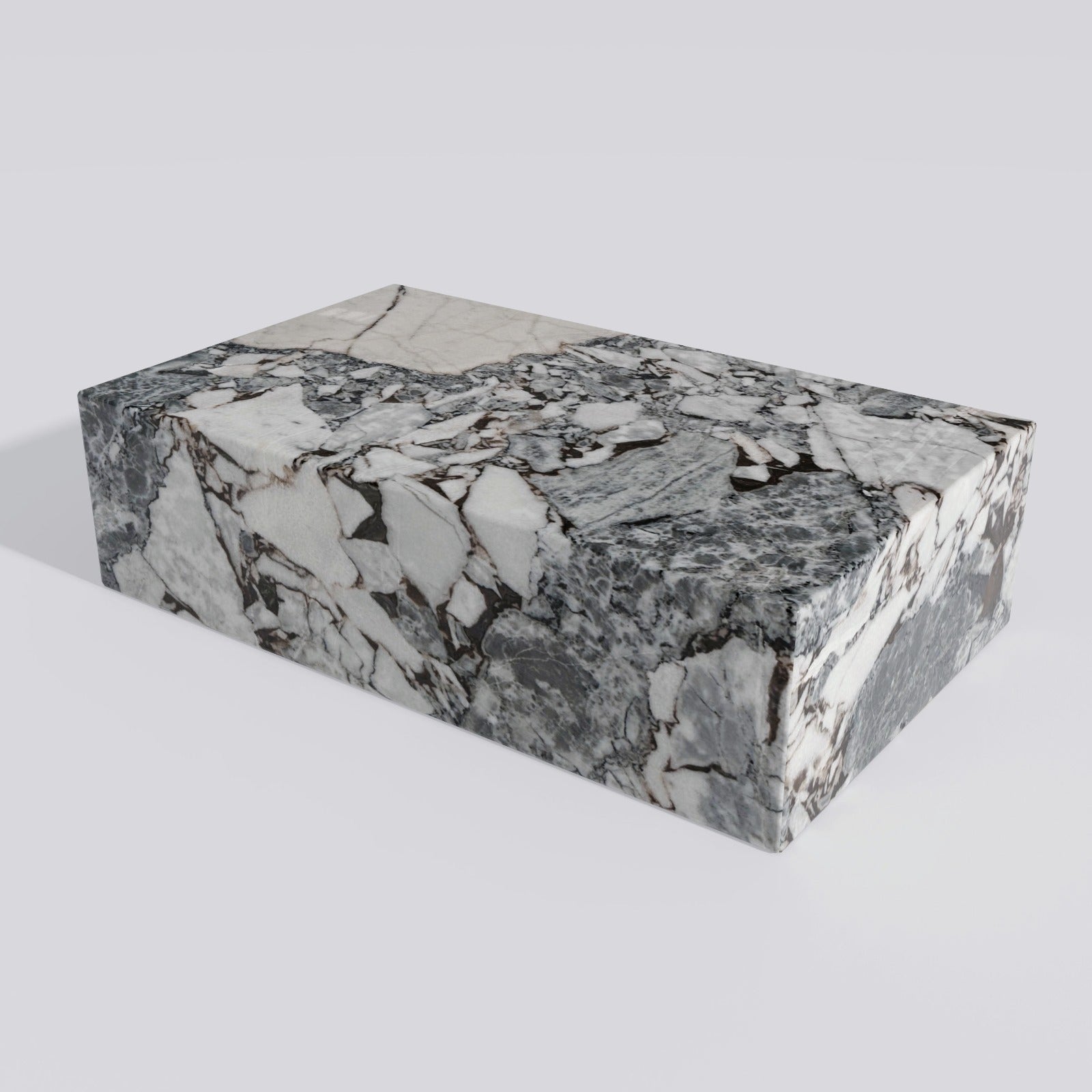 Calacatta Blue Low Marble Coffee Table