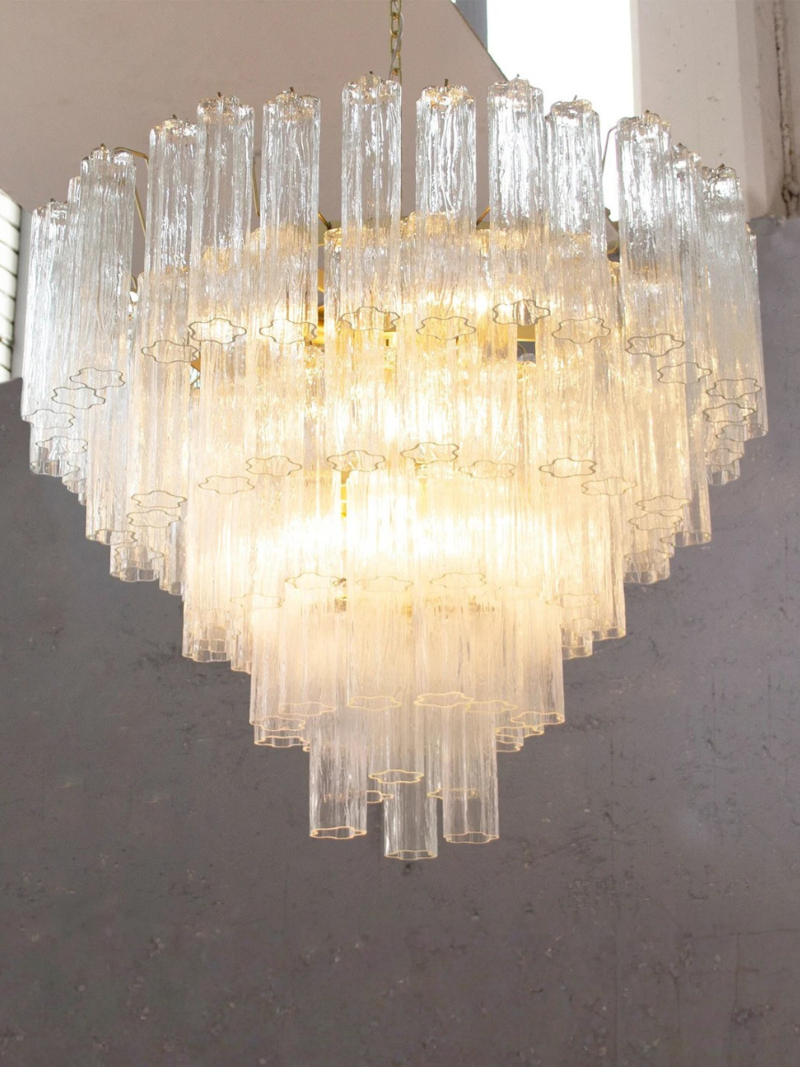 Murano Tronchi Chandelier Ø105 – Crystal Glass