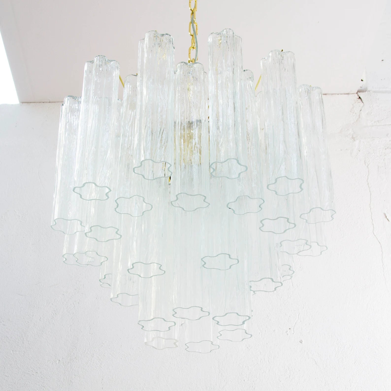 Murano Clear Tronchi Chandelier Ø58 - 36 Tubes