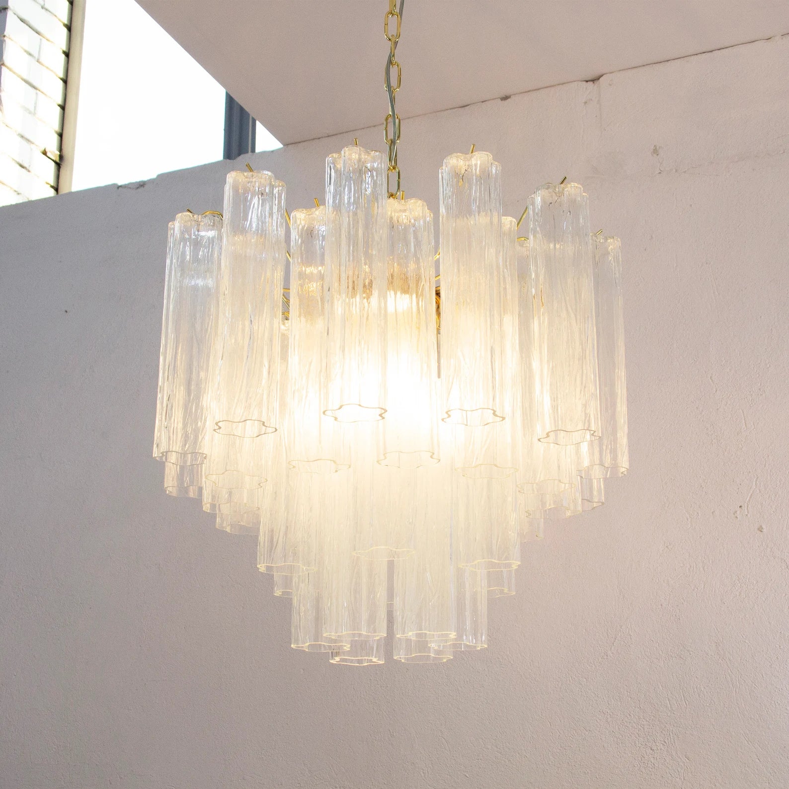 Murano Clear Tronchi Chandelier Ø58 - 36 Tubes