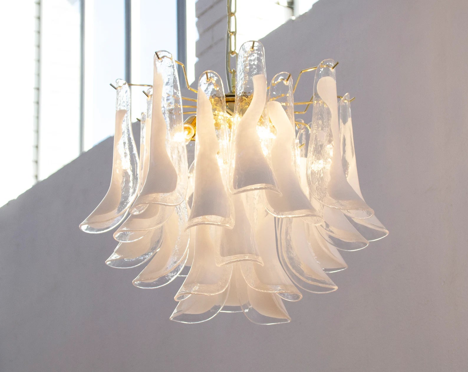 Murano Clear Petali Chandelier Ø57