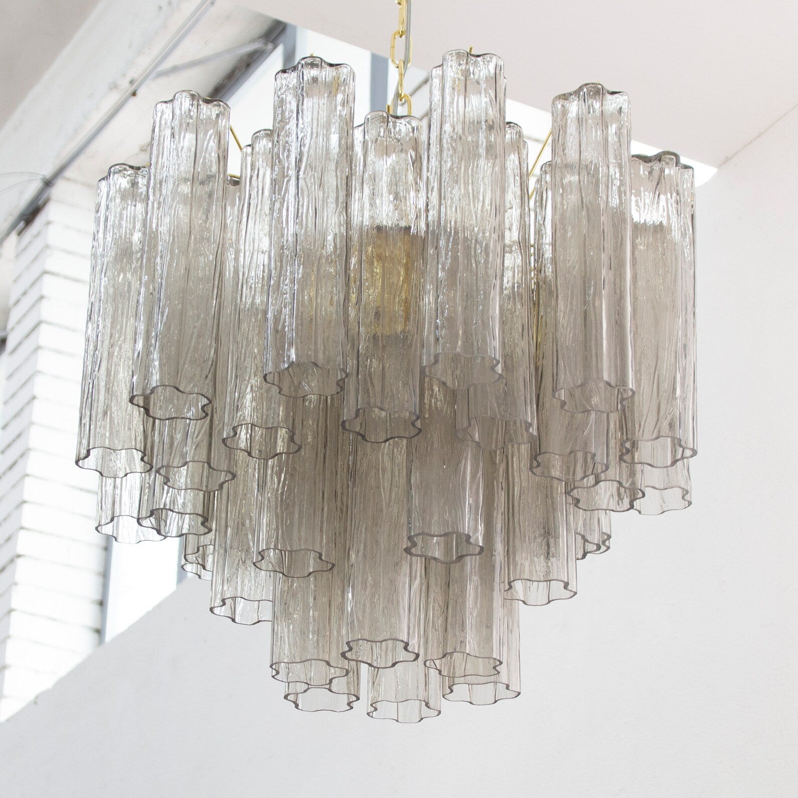 Murano Grigio Tronchi Chandelier Ø58 – 36 Tubes