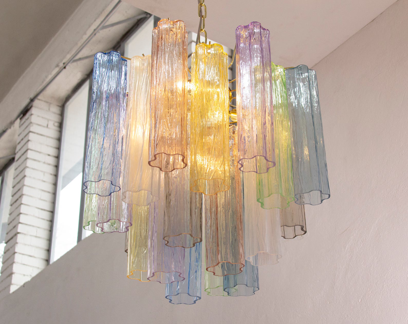 Murano Multicolor Tronchi Chandelier Ø53 - 24 Tubes