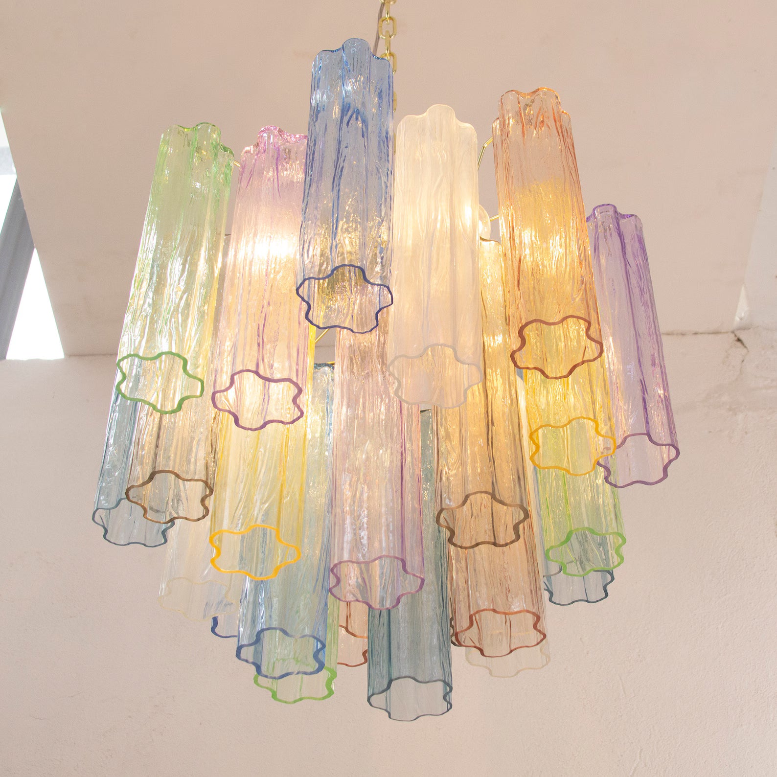 Murano Multicolor Tronchi Chandelier Ø53 - 24 Tubes