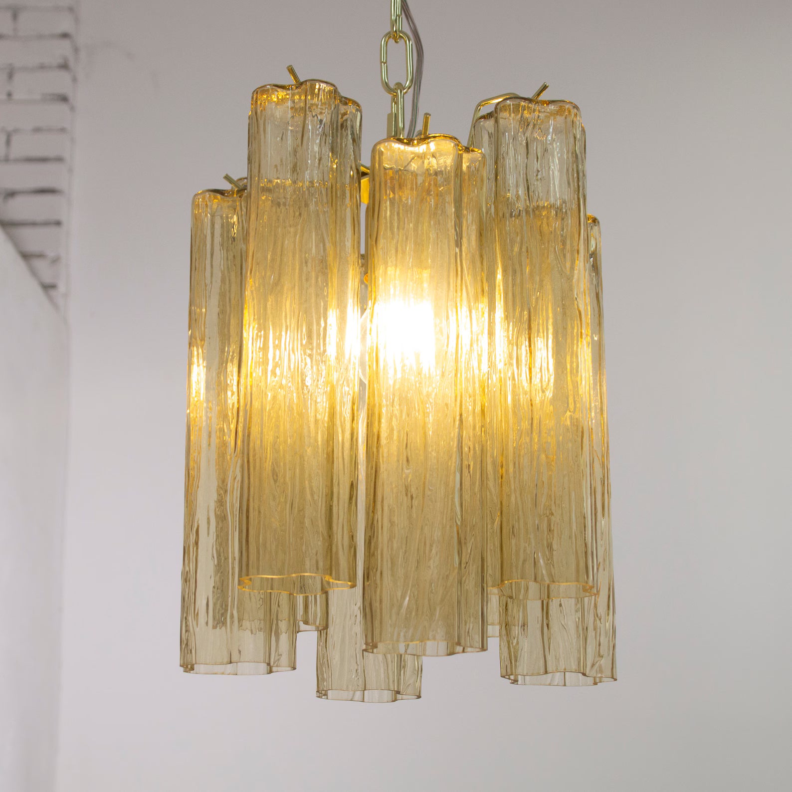 Murano Pagliesco Tronchi Chandelier Ø28 - 8 Tubes